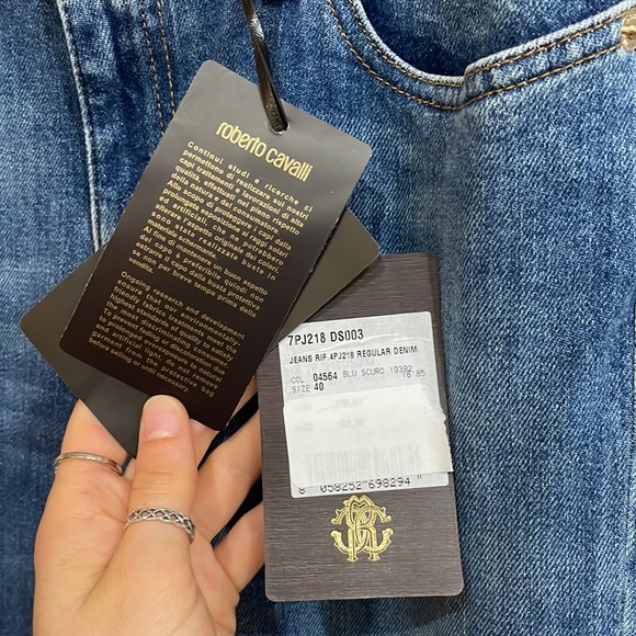 Roberto Cavalli Straightleg Jeans Size 40 - Picture 4 of 6